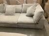 Large Modular Sectional Couch, 3 Corner Pieces & 2 Middle Pieces + Ottoman - Good Condition - Thumbnail 4