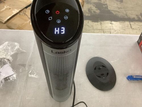 Lasko 22" Digital Ceramic Tower Space Heater with Child Lock - Missing Remote - Lot 691