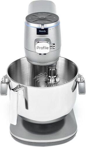 GE Profile Smart Stand Mixer w/Built-In Smart Scale & Auto Sense Technology, 7qt Stainless Steel Bowl, 11 Speed - Lot 18JF