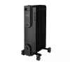 Konwin 1500-Watt Black Indoor Electric Oil-Filled Radiator Convection Radiant Space Heater with Remote Control for Living Space - Thumbnail 1
