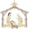 Lighted Christmas Nativity Scene Outdoor Decor with LED Lights - 6ft - Thumbnail 1