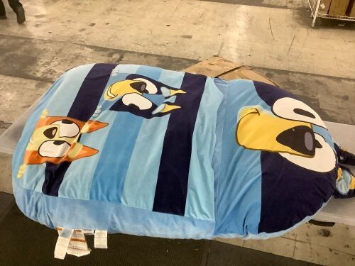 Bluey Kids' Floor Lounger - Seams Splitting in Few Spots - Lot 547