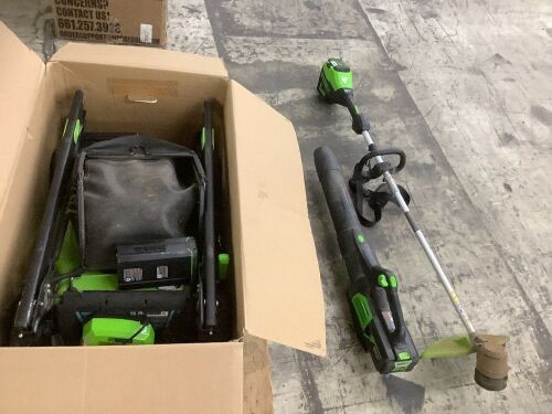 Lawn Mower, Weed Eater & Leaf Blower - Mower Untested, Weed Eater & Blower Work - Lot 600