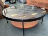 Round Glass Top Coffee Table - Thumbnail 2