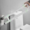 DITOSH 28 Inch Toilet Grab Bar Flip Up Stainless Steel with ABS Handicap Rails Load Capacity of 150 kg 330 lbs Grab Bars Toilet Rail Bathroom U Shaped and Wall Mount Safety for Injured Patients White - Thumbnail 1
