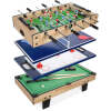 4-in-1 Multi Game Table Set w/ Air Hockey, Table Tennis, Billiards, Foosball - Thumbnail 1