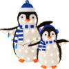 2pc Lighted Pop-Up Penguin Family Christmas Decoration w/ 150 Lights - 3ft - Thumbnail 1