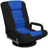 Gaming Floor Chair w/ 360-Degree Swivel, Armrest, Adjustable Backrest - Thumbnail 1