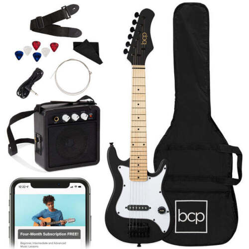 Kids Electric Guitar Beginner Starter Kit w/ 5W Amplifier - 30 in - Lot 4738