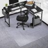 Chair Mat for Carpet, SALLOUS 46" x 60" Office Chair Mat for Carpeted Floors, Heavy Duty Vinyl Floor Mat with Grips, Floor Protector Computer Desk Mat for Home Office (Clear, Rectangular) - Thumbnail 1