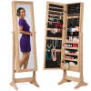Full Length Freestanding Jewelry Mirror Armoire w/ Velvet Interior - Thumbnail 1