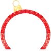 Outdoor Christmas Lighted Archway Decoration Large 9.5ft w/Gold Ornament Cap 330 LED Lights Holiday Yard Decor - Thumbnail 1
