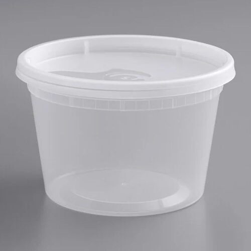 Deli Containers with Lids 16 oz Pint (240 Pack) Bulk Case – Plastic Food Storage Container for Freezer 16oz Disposable containers Airtight Covers Great For Soup 16 Ounce [240 Sets Case/Pack] - Lot 4875