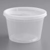 Deli Containers with Lids 16 oz Pint (240 Pack) Bulk Case – Plastic Food Storage Container for Freezer 16oz Disposable containers Airtight Covers Great For Soup 16 Ounce [240 Sets Case/Pack] - Thumbnail 1