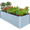 Outdoor Metal Raised Garden Bed for Vegetables, Flowers, Herbs - 8x4x2ft - Thumbnail 1