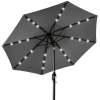Solar LED Lighted Patio Umbrella w/ Tilt Adjustment, UV-Resistant - 10ft - Thumbnail 1