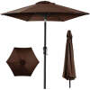 Outdoor Steel Market Patio Umbrella Decoration w/ Tilt, Crank Lift - 10ft - Thumbnail 1