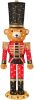 Christmas Nutcracker Bear 5ft Pop Up Lighted Large Holiday 3D Yard Decoration w/ 150 Twinkling LED Lights for Outdoor, Indoor - Thumbnail 1