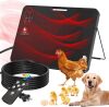 Upgraded Chicken Coop Heater,200W Safe Chicken Heater for Coop, Chick Heating Plate Radiant with Thermal Protector,Energy Efficient Heater with High Temperature Alert for Winter Chicks Poultry Animals - Thumbnail 1