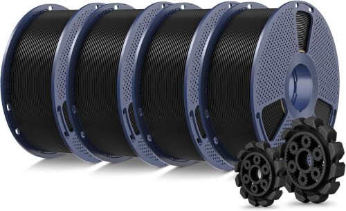 SUNLU PLA+2.0 3D Printer Filament Bundle, 4KG Upgrade PLA+ Filament 1.75mm - Lot 5020