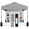 One-Person Setup Instant Pop Up Canopy w/ Side Wall, Carrying Case - 10x10ft - Thumbnail 1