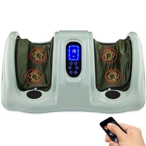 Therapeutic Foot Massager w/ High Intensity Rollers, Remote, 3 Modes - Lot 712