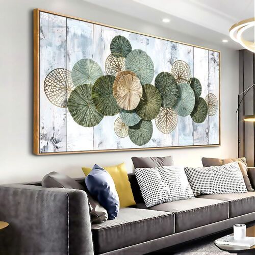 Framed Abstract Wall Art, 30" x 60" - Lot 259