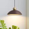 18 Inch Large Farmhouse Pendant Light with Adjustable Brown Dome - Thumbnail 1