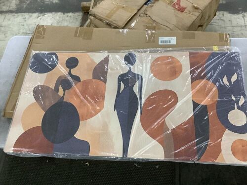 Abstract Wall Art, 24" x 48" - Lot 357