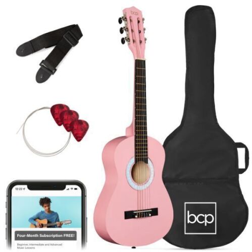 Kids Acoustic Guitar Beginner Starter Kit w/ Carrying Case - 30in - Lot 329