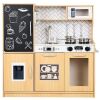 Pretend Play Kitchen Wooden Toy Set for Kids with 11 Accessories - Thumbnail 1