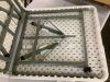 Portable Folding Plastic Dining Table w/ Handle, Lock - 4ft - Thumbnail 4
