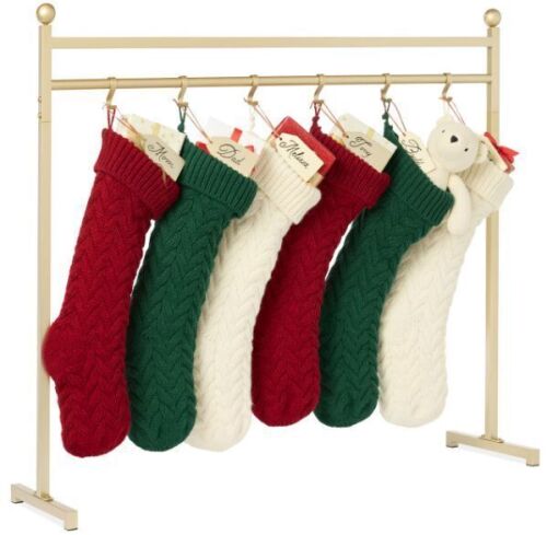 Christmas Stocking Stand, Decor Display w/ Name Tags, Chalk Marker- 3ft - Lot 317