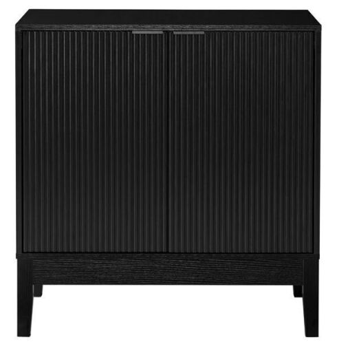 2-Door Reeded Storage Cabinet, Accent Furniture, Sideboard - Lot 122