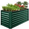 Outdoor Raised Metal Garden Bed for Vegetables, Flowers, Herbs - 4x2x2ft - Thumbnail 1