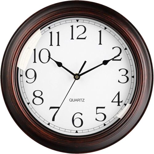 16 Inch Wall Clock Battery Operated Silent Non-Ticking - Lot 669