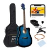 Full Size Beginner Acoustic Guitar Set with Case, Strap, Capo - 41in - Thumbnail 1