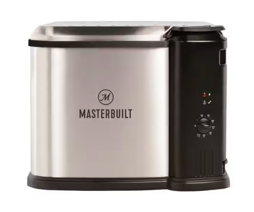 Masterbuilt 10 Liter XL Electric Fryer, Boiler, Steamer in Silver - Lot 807JF