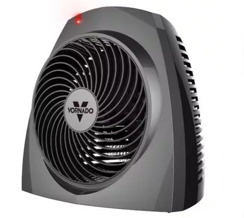 Vornado VH200 1500-Watt Electric Portable Space Heater, Whole Room Vortex Heat Circulation, Charcoal - Lot 815JF