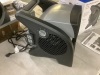 Lasko Pivoting 11.2 in. 3 Speed High Velocity Blower Fan for Home, Job Site in Gray, 375 CFM, 2 120V Outlets, Circuit Breaker - Thumbnail 3