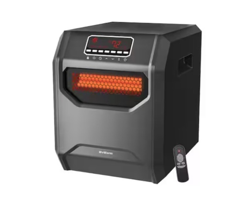 WeWarm Electric 6 Element Infrared Space Heater Black Plastic - Lot 877JF