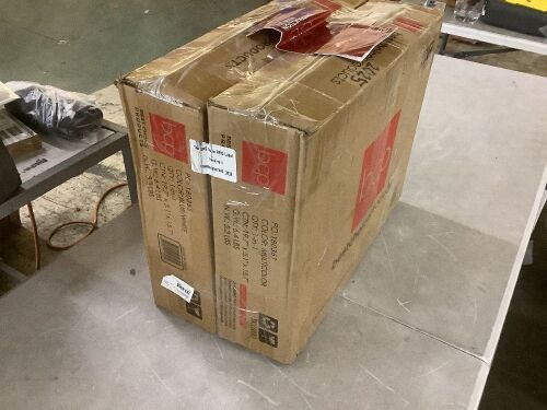 Lot of (2) 2pc Lighted Pop-Up Penguin Family Christmas Decoration w/ 150 Lights - 3ft - Lot 831