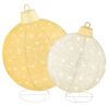 2pc Lighted Pop-Up Christmas Ornaments Decoration w/ 180 LED Lights, Stand - Thumbnail 1