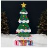 6ft Lighted 2D Christmas Tree Outdoor Decor w/ 170 LED Lights, 3 Gift Boxes - Thumbnail 1