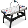 Air Hockey Game Table w/ LED Lights, Scoreboard, Powerful Motor - 54in - Thumbnail 1
