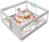 Baby Playpen with Mat, 50x50 Inch - Thumbnail 1