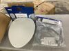 Bemis Assurance Personal Wash Bidet Elongated Plastic 3" Premium Raised Toilet Seat with Shield + Support Arms - Thumbnail 2