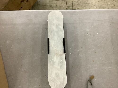 19.7" Natural Alabaster Wall Sconce - Lot 263