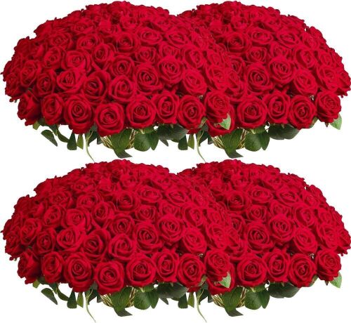 Artificial Red Roses, 104pc - Lot 551