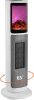 Electric Ceramic Tower Space Heater with 3D Flame - Thumbnail 1
